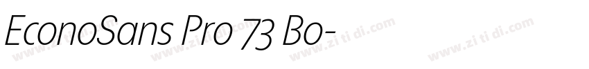 EconoSans Pro 73 Bo字体转换